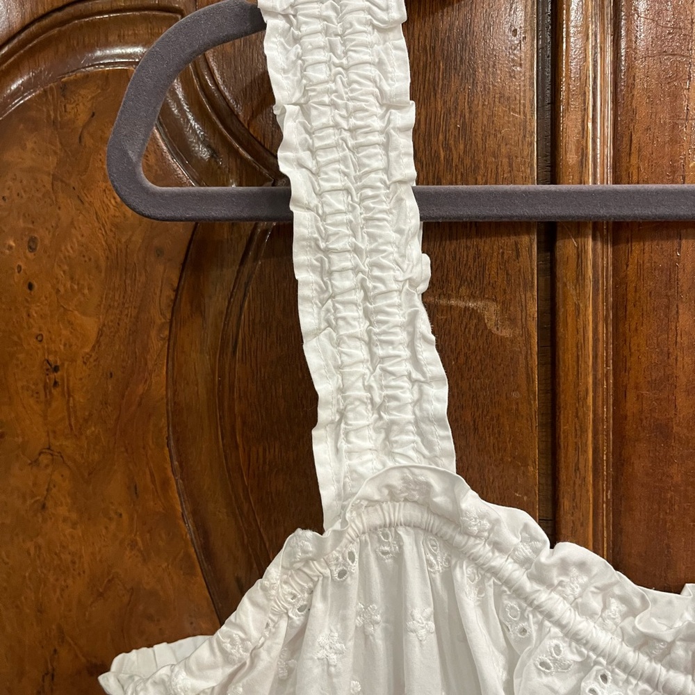 Gap × DÔEN White Cotton Eyelet Midi Dress Size XL Worn Once - Picture 4 of 11